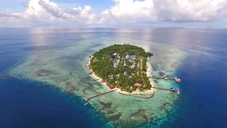 Aerial View Arborek Island | Hello Papua